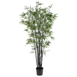 6.5 Ft. Artificial Black Bamboo Silk Tree