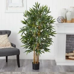 4 Ft. Artificial Biggy Bamboo Silk Tree 11 4 Ft. Artificial Biggy Bamboo Silk Tree -Artificial nearly natural artificial trees 5282 31 1000