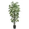 6 Ft. Artificial Bamboo Silk Tree (Green Trunks) 1 6 Ft. Artificial Bamboo Silk Tree (Green Trunks) -Artificial nearly natural artificial trees 5294 64 1000