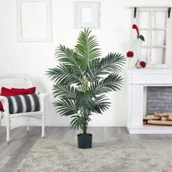 5 Ft. Artificial Kentia Palm Silk Tree 11 5 Ft. Artificial Kentia Palm Silk Tree -Artificial nearly natural artificial trees 5296 31 1000