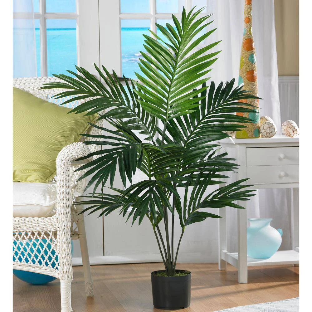 5 Ft. Artificial Kentia Palm Silk Tree 4 5 Ft. Artificial Kentia Palm Silk Tree - Image 2