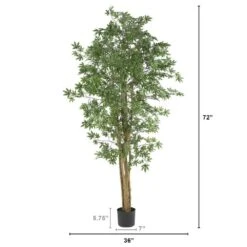 6 Ft. Artificial Japanese Maple Silk Tree -Artificial nearly natural artificial trees 5297 1f 1000