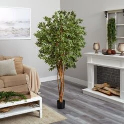 6 Ft. Artificial Japanese Maple Silk Tree -Artificial nearly natural artificial trees 5297 31 1000