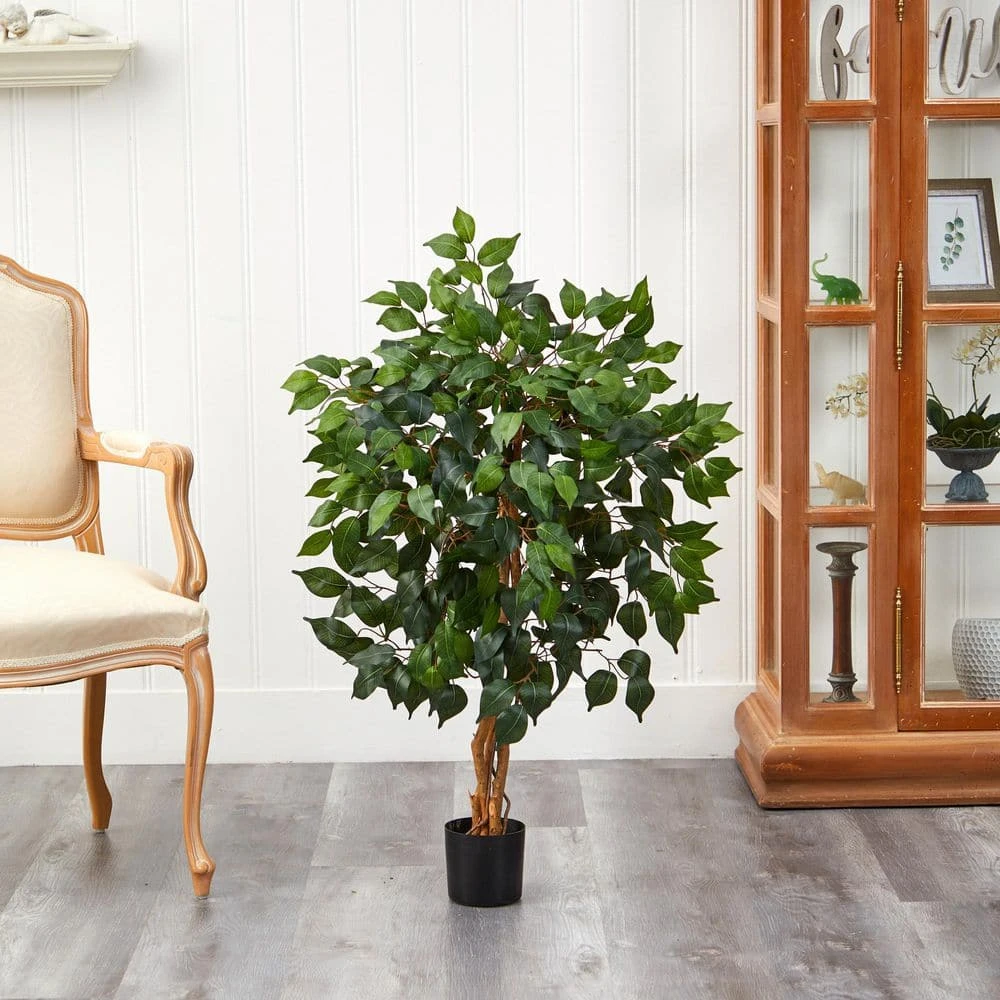 Indoor 3 Ft. Artificial Ficus Silk Tree 9 Indoor 3 Ft. Artificial Ficus Silk Tree - Image 7