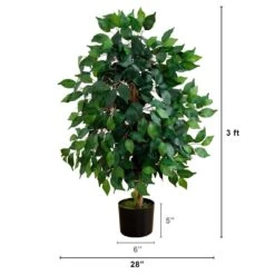 Indoor 3 Ft. Artificial Ficus Silk Tree 11 Indoor 3 Ft. Artificial Ficus Silk Tree -Artificial nearly natural artificial trees 5298 4f 1000