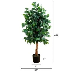 4 Ft. Artificial Ficus Silk Tree 11 4 Ft. Artificial Ficus Silk Tree -Artificial nearly natural artificial trees 5299 4f 1000