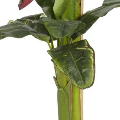5 Ft. Artificial And 3 Ft. Artificial Green Banana Silk Tree With Bananas 9 5 Ft. Artificial And 3 Ft. Artificial Green Banana Silk Tree With Bananas -Artificial nearly natural artificial trees 5323 4f 1000