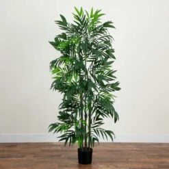 6 Ft. Artificial Green Bamboo Palm Silk Tree -Artificial nearly natural artificial trees 5328 31 1000