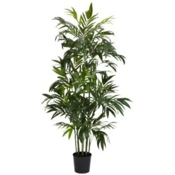 6 Ft. Artificial Green Bamboo Palm Silk Tree