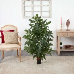 4.5 Ft. Artificial Green Fishtail Palm Silk Tree 7 4.5 Ft. Artificial Green Fishtail Palm Silk Tree -Artificial nearly natural artificial trees 5330 31 1000