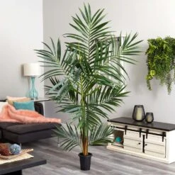 6 Ft. Artificial Green Kenitia Palm Silk Tree -Artificial nearly natural artificial trees 5334 31 1000