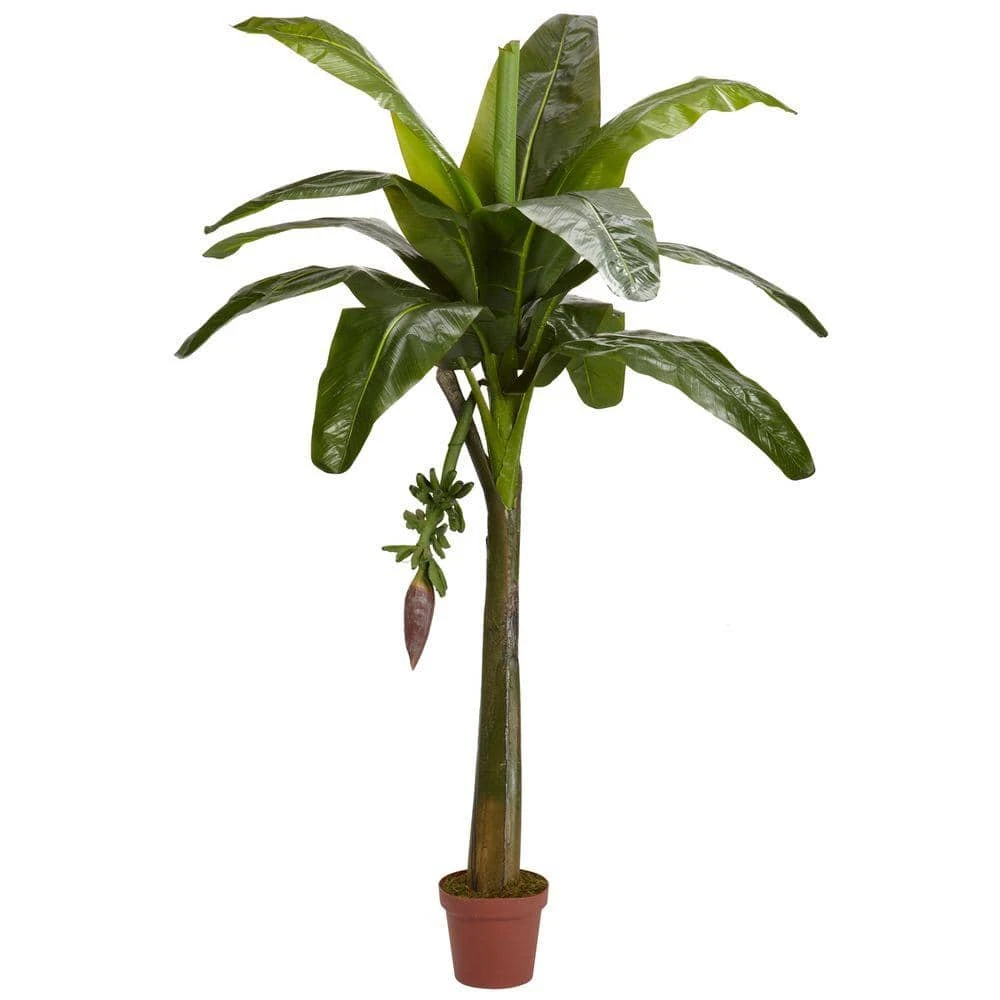 Real Touch 6 Ft. Artificial Green Banana Silk Tree 3 Real Touch 6 Ft. Artificial Green Banana Silk Tree