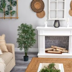 4 Ft. Artificial Plastic Parlor Palm Tree -Artificial nearly natural artificial trees 5339 1f 1000