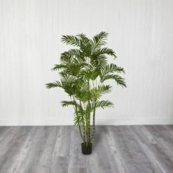 5 Ft. Artificial Green Areca Silk Tree 9 5 Ft. Artificial Green Areca Silk Tree -Artificial nearly natural artificial trees 5344 31 1000