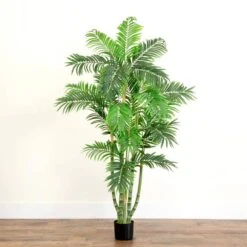 5 Ft. Artificial Green Areca Silk Tree 8 5 Ft. Artificial Green Areca Silk Tree -Artificial nearly natural artificial trees 5344 4f 1000