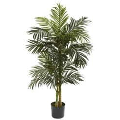 Indoor 5 Ft. Golden Cane Palm Artificial Tree