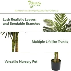 Indoor 5 Ft. Golden Cane Palm Artificial Tree 13 Indoor 5 Ft. Golden Cane Palm Artificial Tree -Artificial nearly natural artificial trees 5358 c3 1000