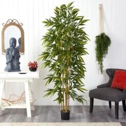 6 Ft. Indoor Artificial Bamboo Tree -Artificial nearly natural artificial trees 5362 31 1000