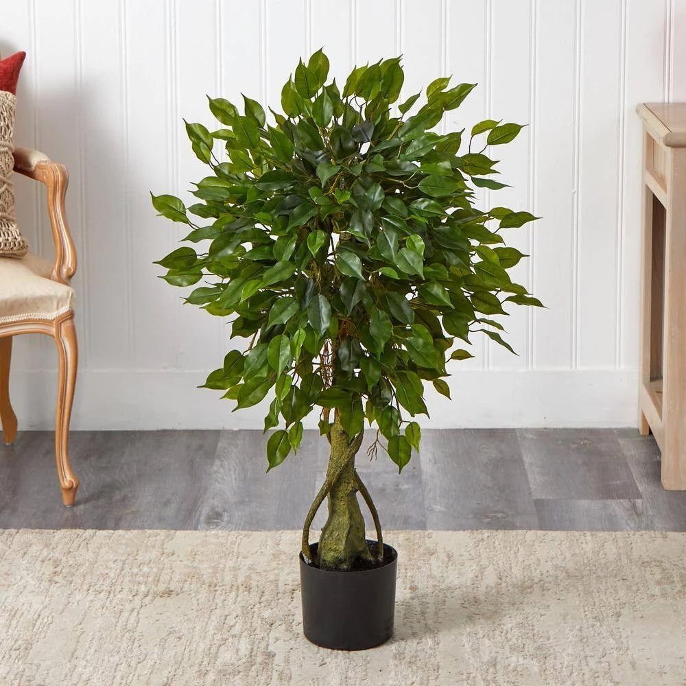 3 Ft. Artificial UV Resistant Indoor/Outdoor Ficus Tree 7 3 Ft. Artificial UV Resistant Indoor/Outdoor Ficus Tree - Image 5