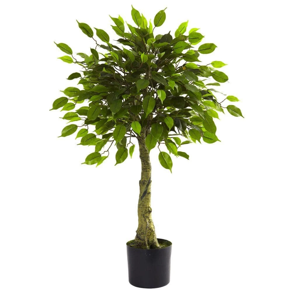3 Ft. Artificial UV Resistant Indoor/Outdoor Ficus Tree 3 3 Ft. Artificial UV Resistant Indoor/Outdoor Ficus Tree