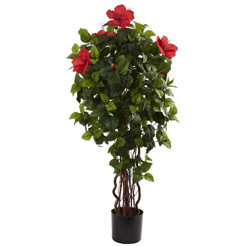 4 Ft. Artificial Hibiscus Tree 3 4 Ft. Artificial Hibiscus Tree