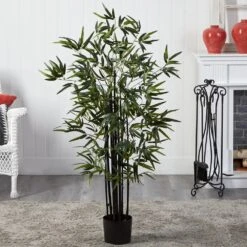 4 Ft. Artificial Black Bamboo Tree 11 4 Ft. Artificial Black Bamboo Tree -Artificial nearly natural artificial trees 5417 31 1000