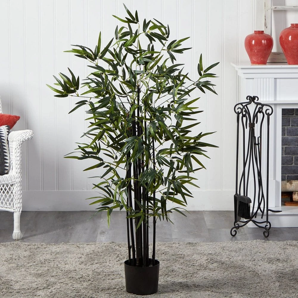 4 Ft. Artificial Black Bamboo Tree 7 4 Ft. Artificial Black Bamboo Tree - Image 5