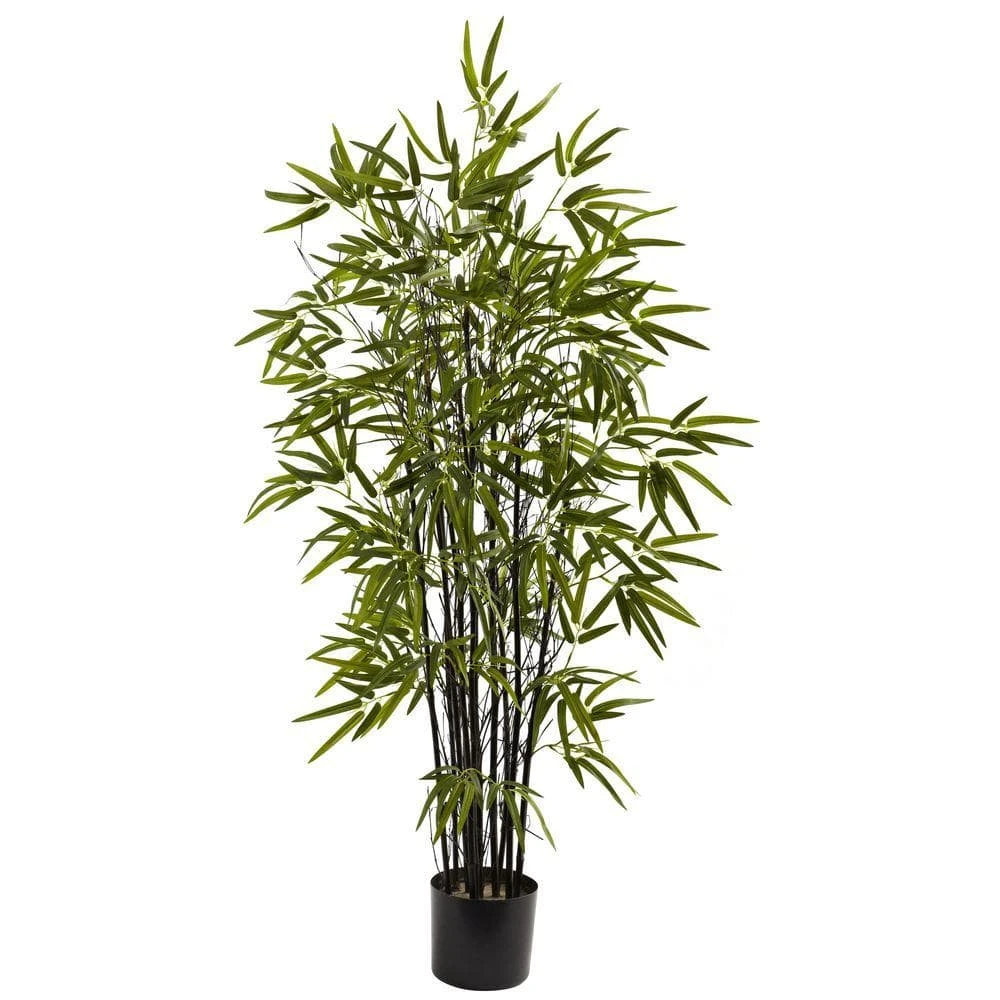 4 Ft. Artificial Black Bamboo Tree 3 4 Ft. Artificial Black Bamboo Tree