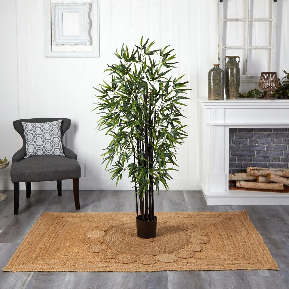 5 Ft. Artificial Black Bamboo Tree 6 5 Ft. Artificial Black Bamboo Tree - Image 4