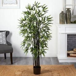 5 Ft. Artificial Black Bamboo Tree 11 5 Ft. Artificial Black Bamboo Tree -Artificial nearly natural artificial trees 5418 31 1000