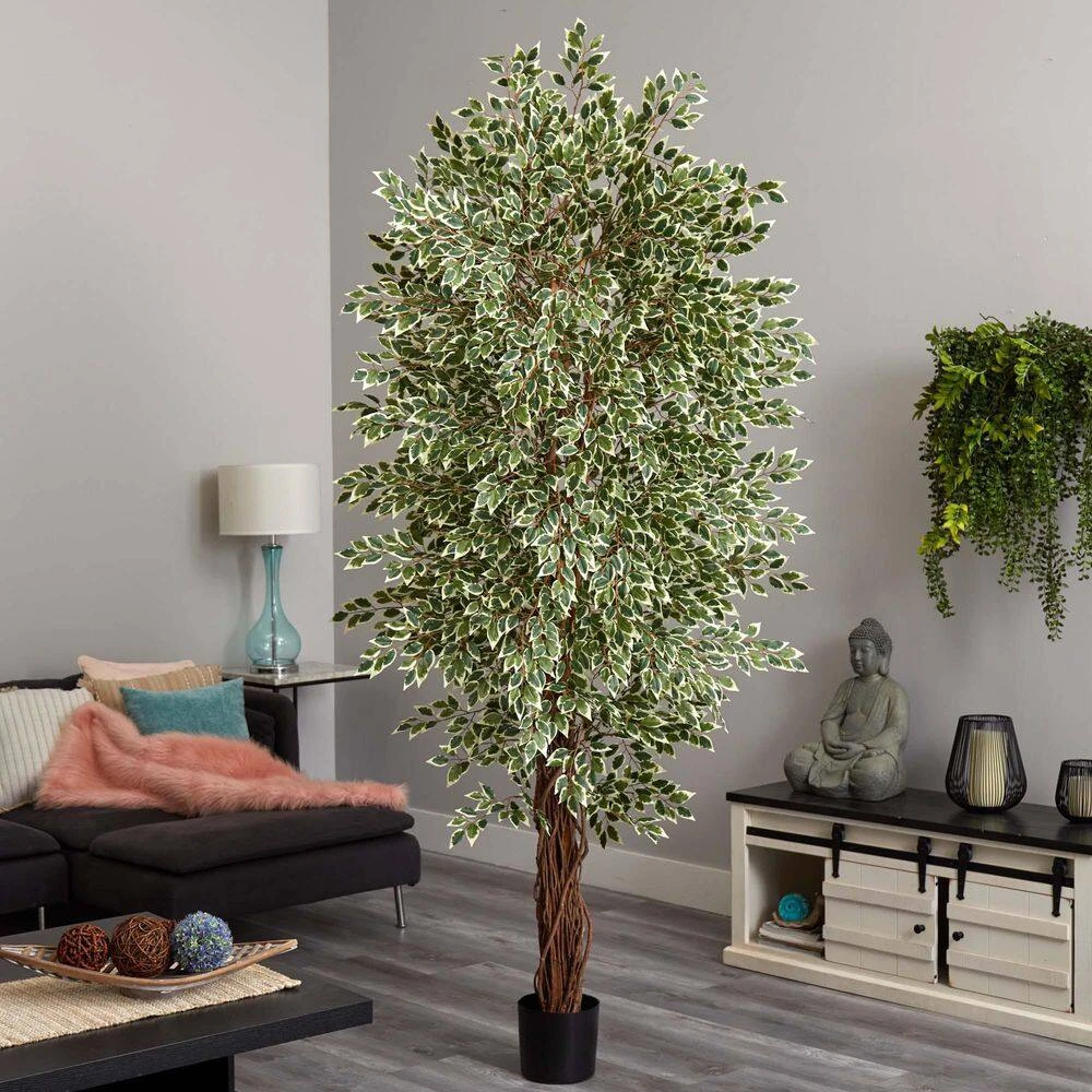 7.5 Ft. Artificial Variegated Mini Ficus 7 7.5 Ft. Artificial Variegated Mini Ficus - Image 5
