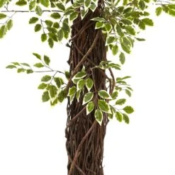 7.5 Ft. Artificial Variegated Mini Ficus 9 7.5 Ft. Artificial Variegated Mini Ficus -Artificial nearly natural artificial trees 5431 4f 1000