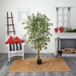 6 Ft. Artificial Hawaiian Ficus Tree 10 6 Ft. Artificial Hawaiian Ficus Tree -Artificial nearly natural artificial trees 5437 1f 1000