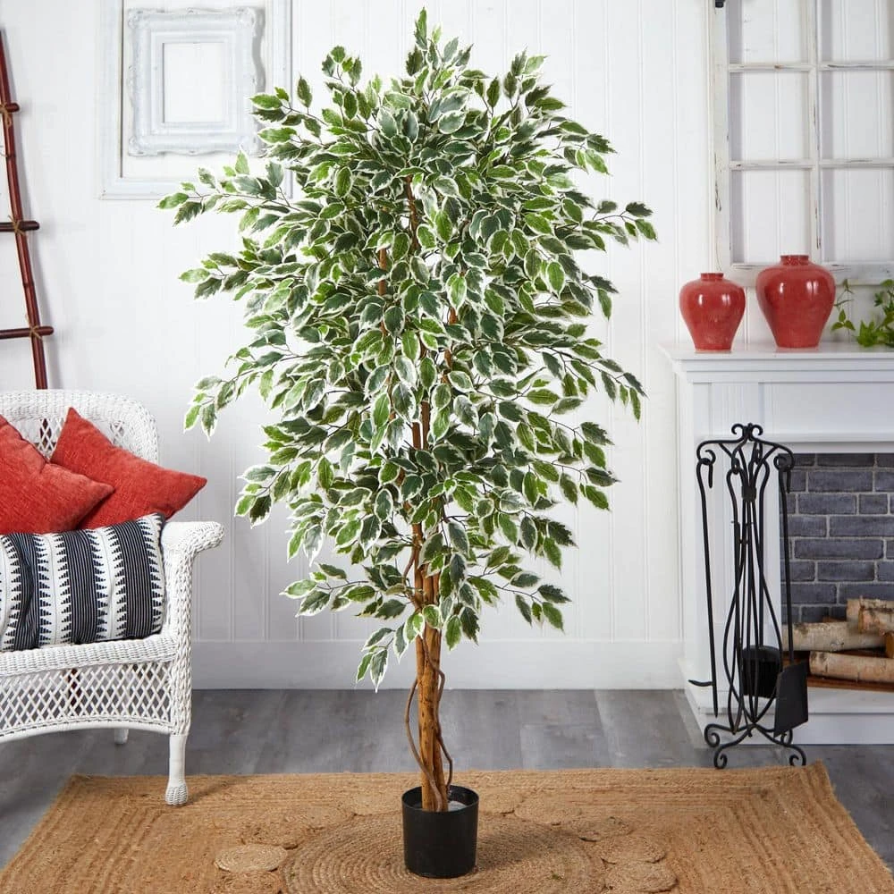 6 Ft. Artificial Hawaiian Ficus Tree 7 6 Ft. Artificial Hawaiian Ficus Tree - Image 5