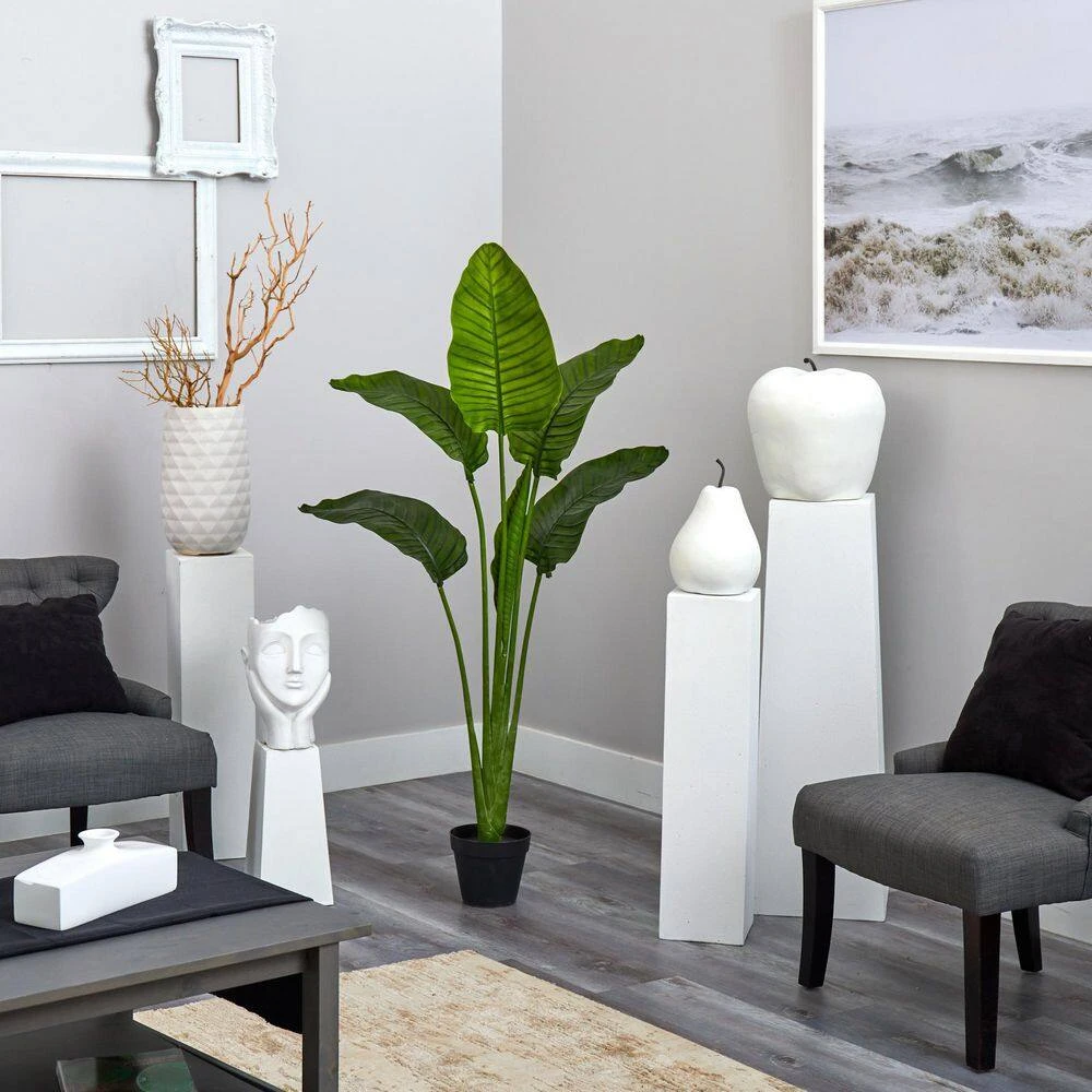 63 In. Artificial UV Resistant Indoor/Outdoor Travelers Palm Tree 14 63 In. Artificial UV Resistant Indoor/Outdoor Travelers Palm Tree - Image 12