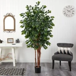 7 Ft. Artificial Sakaki Silk Tree -Artificial nearly natural artificial trees 5452 31 1000