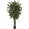 7 Ft. Artificial Sakaki Silk Tree -Artificial nearly natural artificial trees 5452 64 1000