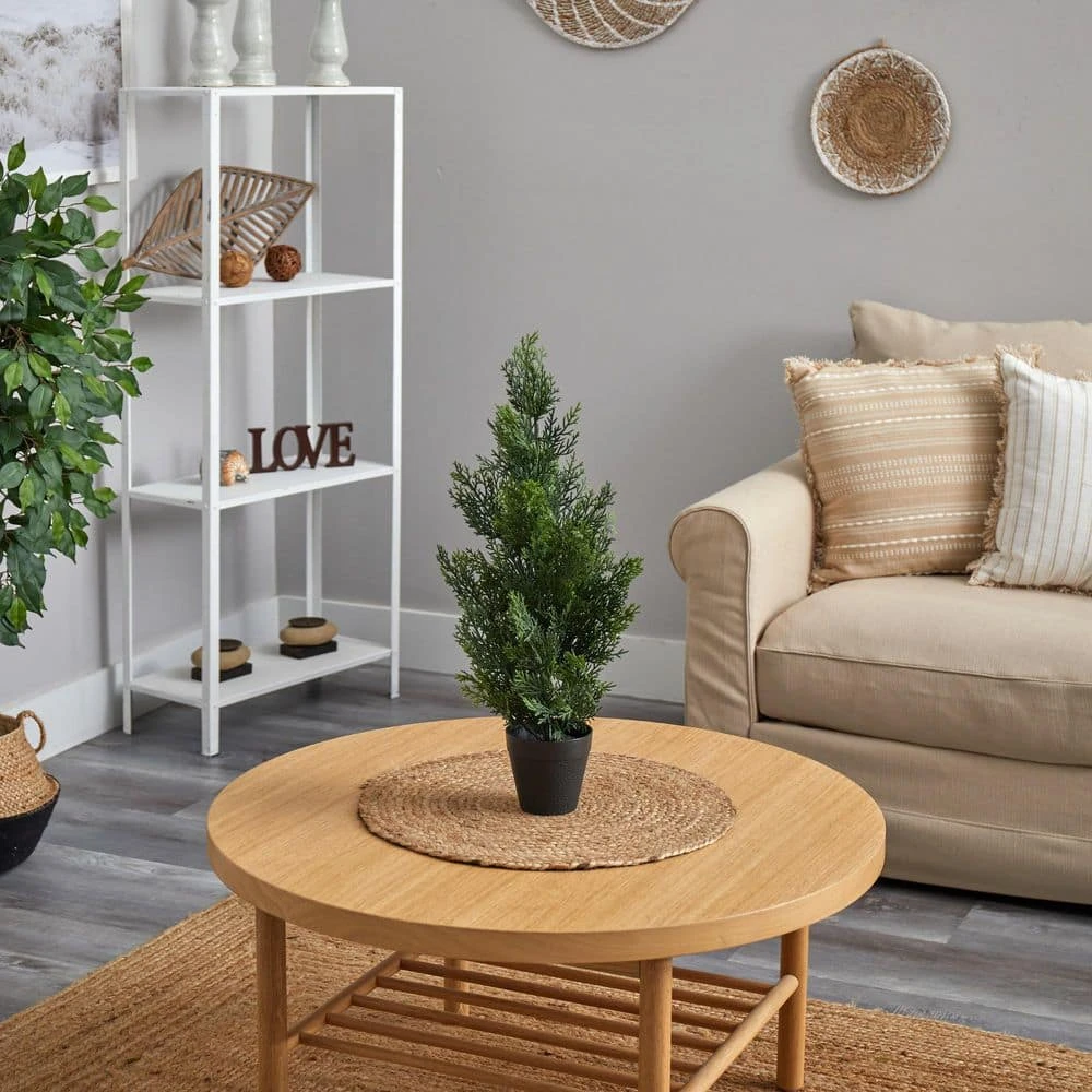 Indoor And Outdoor 2 Ft. Artificial Mini Cedar Pine Tree 6 Indoor And Outdoor 2 Ft. Artificial Mini Cedar Pine Tree - Image 4
