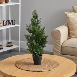 Indoor And Outdoor 2 Ft. Artificial Mini Cedar Pine Tree 8 Indoor And Outdoor 2 Ft. Artificial Mini Cedar Pine Tree -Artificial nearly natural artificial trees 5469 4f 1000