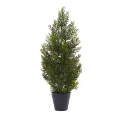 Indoor And Outdoor 2 Ft. Artificial Mini Cedar Pine Tree