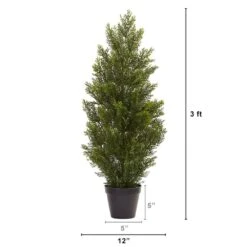 3 Ft. Artificial Indoor/Outdoor Mini Cedar Pine Tree 14 3 Ft. Artificial Indoor/Outdoor Mini Cedar Pine Tree -Artificial nearly natural artificial trees 5470 fa 1000
