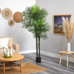 Indoor And Outdoor 7 Ft. Artificial Double Robellini Palm Tree UV Resistant 9 Indoor And Outdoor 7 Ft. Artificial Double Robellini Palm Tree UV Resistant -Artificial nearly natural artificial trees 5480 31 1000