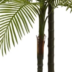 Indoor And Outdoor 7 Ft. Artificial Double Robellini Palm Tree UV Resistant 8 Indoor And Outdoor 7 Ft. Artificial Double Robellini Palm Tree UV Resistant -Artificial nearly natural artificial trees 5480 4f 1000