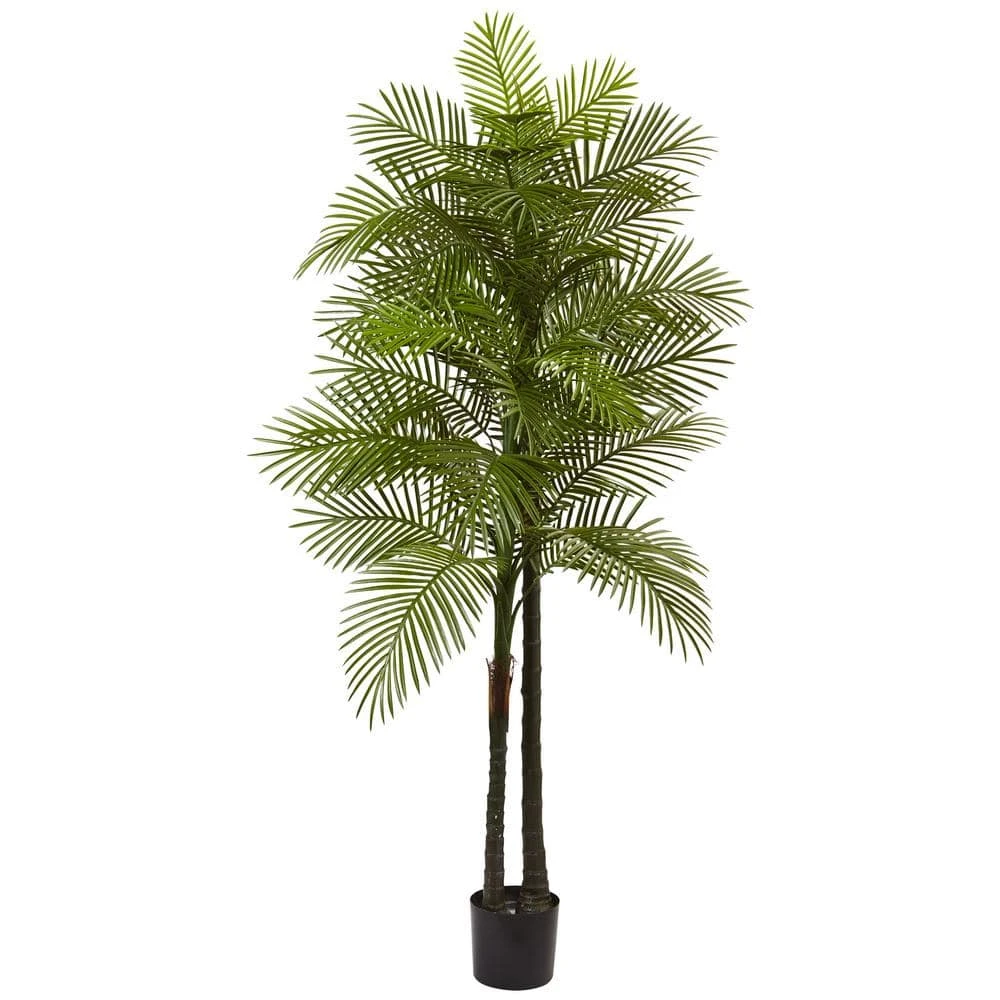 Indoor And Outdoor 7 Ft. Artificial Double Robellini Palm Tree UV Resistant 3 Indoor And Outdoor 7 Ft. Artificial Double Robellini Palm Tree UV Resistant