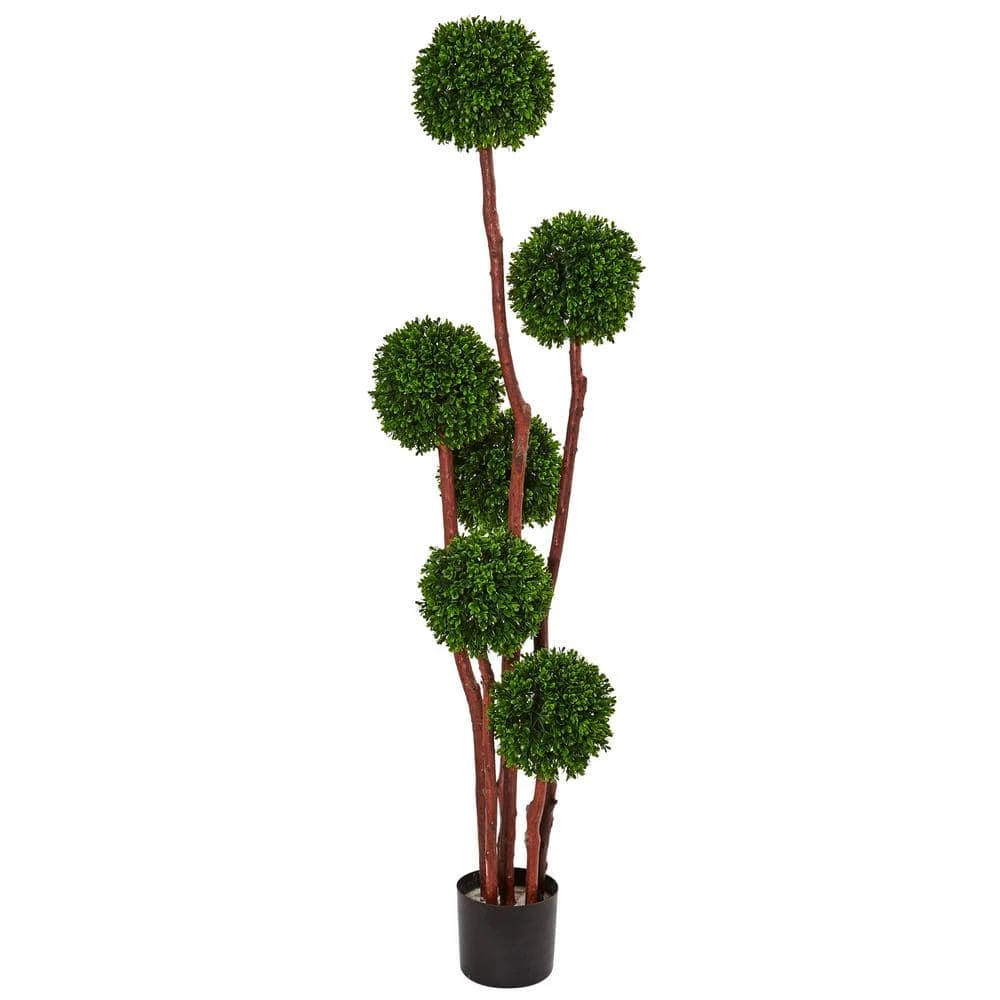 Indoor/Outdoor 5 Ft. Boxwood Artificial Tree UV Resistant 3 Indoor/Outdoor 5 Ft. Boxwood Artificial Tree UV Resistant