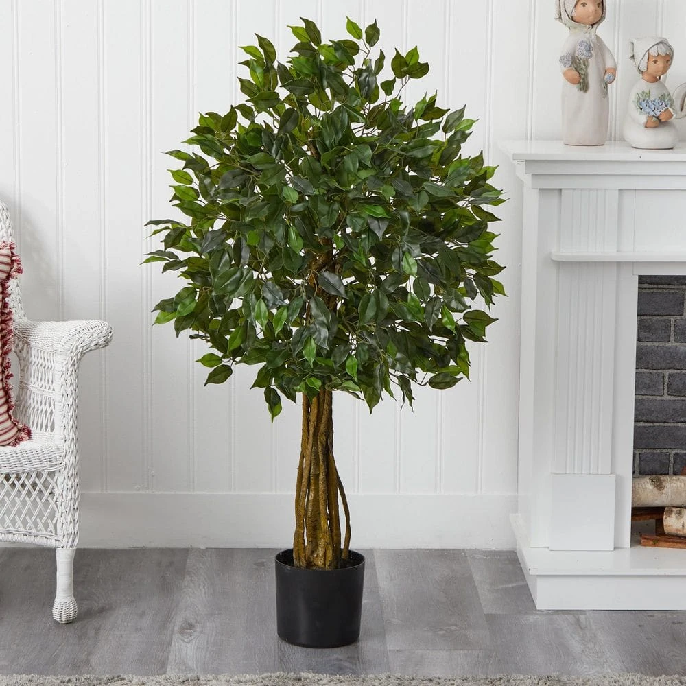 4 Ft. UV Resistant Indoor/Outdoor Ficus Artificial Tree 7 4 Ft. UV Resistant Indoor/Outdoor Ficus Artificial Tree - Image 5