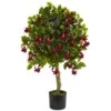 3 In. Fuchsia Artificial Tree 2 3 In. Fuchsia Artificial Tree -Artificial nearly natural artificial trees 5503 64 1000