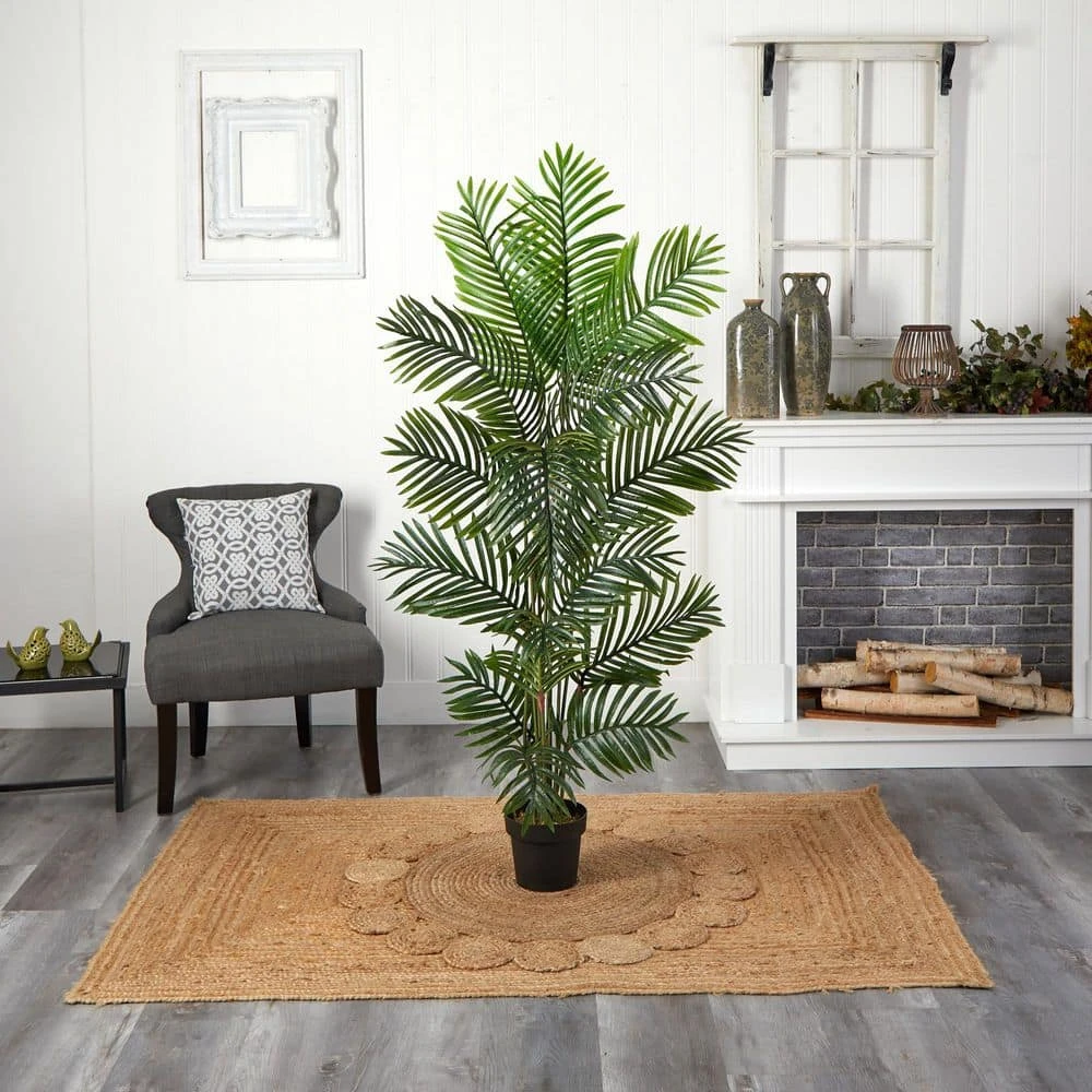 Indoor 5 Ft. Paradise Palm Artificial Tree 4 Indoor 5 Ft. Paradise Palm Artificial Tree - Image 2