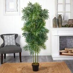Indoor 6 Ft. Phoenix Palm Artificial Tree -Artificial nearly natural artificial trees 5537 31 1000
