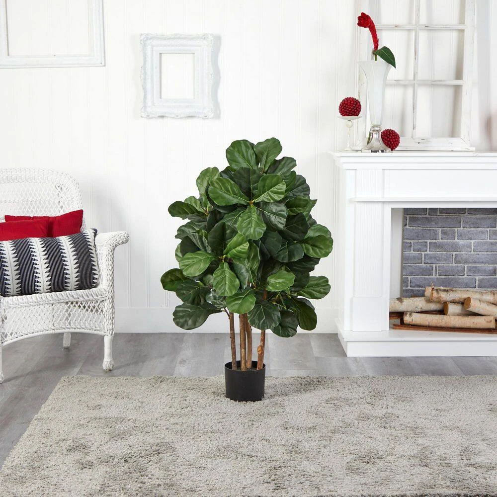 Indoor 3.5 Ft. Fiddle Leaf Artificial Tree 6 Indoor 3.5 Ft. Fiddle Leaf Artificial Tree - Image 4